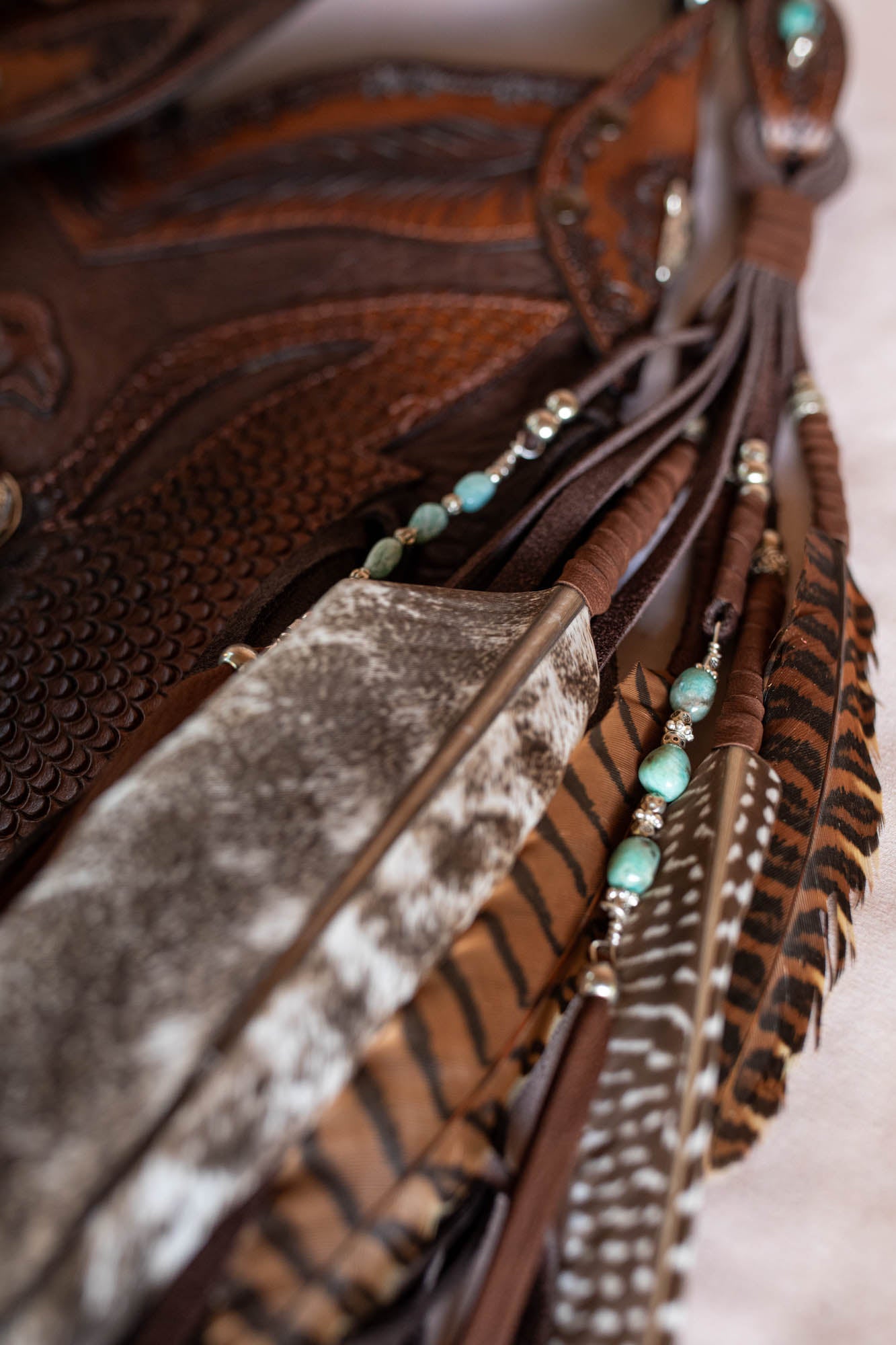 Apache Eagle Bag with Vintage Navajo Concho