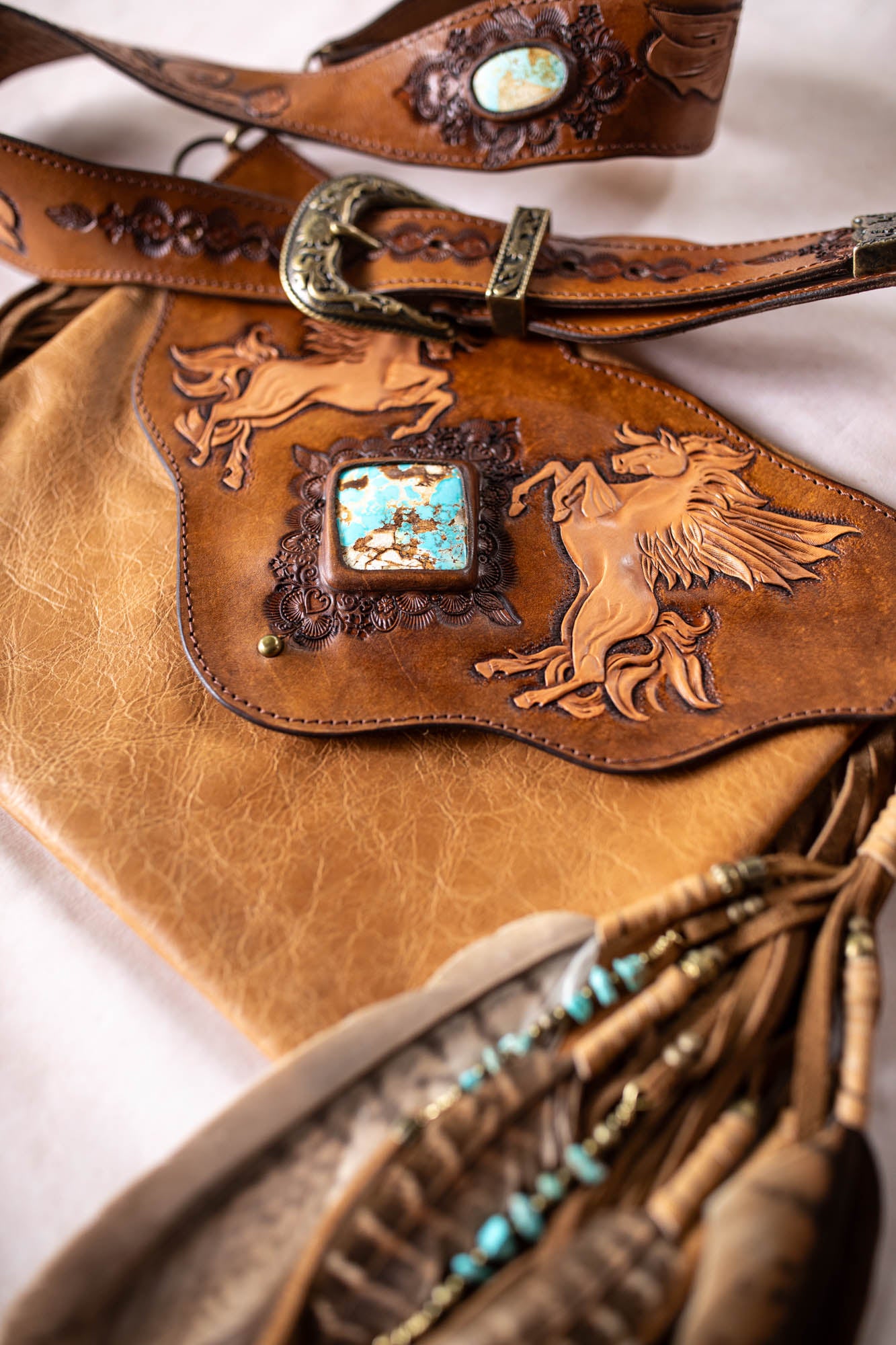 Pegasus Gypsy Wanderer Bag with Royston Turquoise
