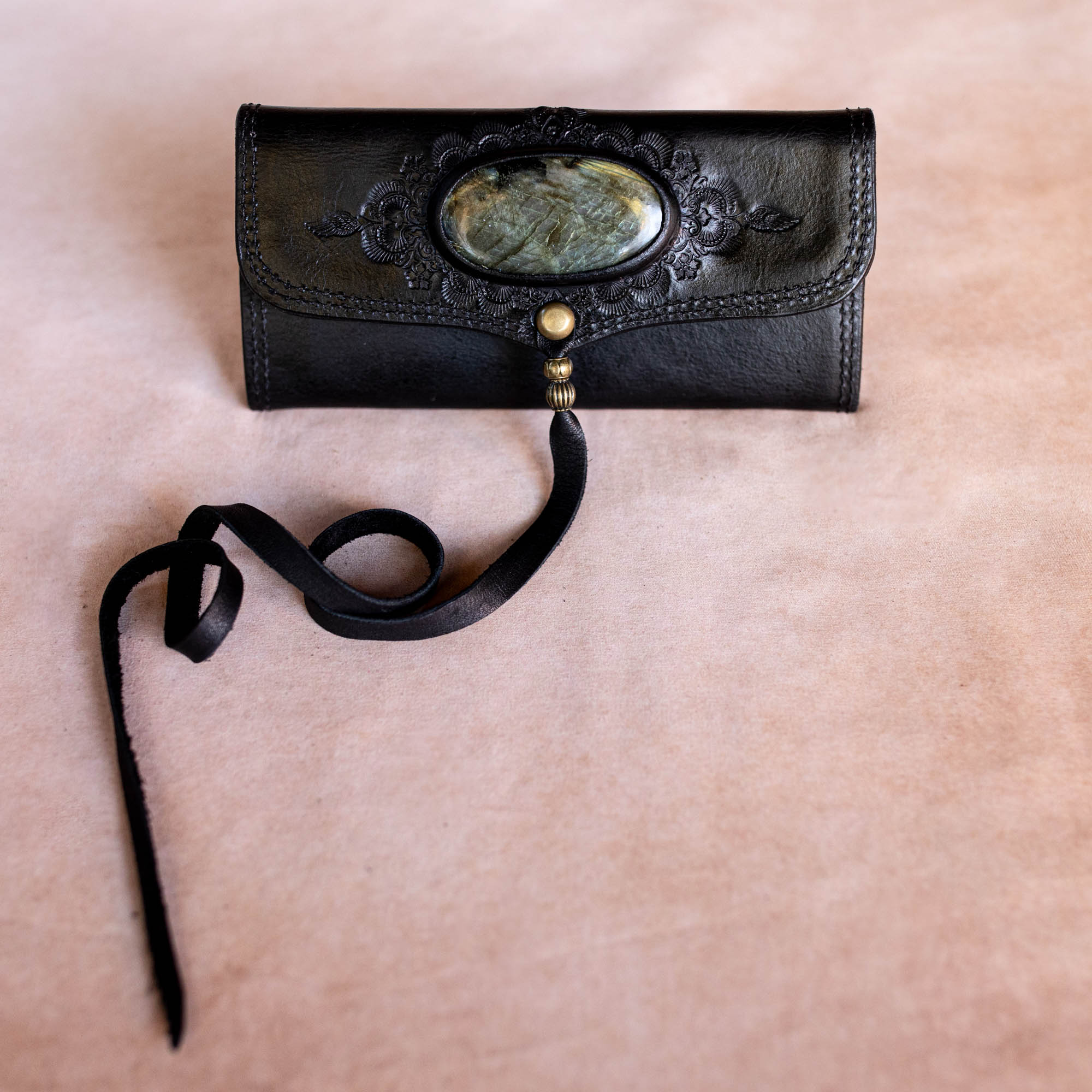 Mandala Wallet with Labradorite