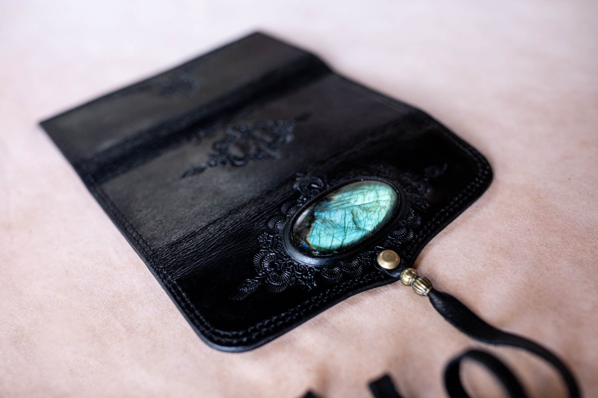 Mandala Wallet with Labradorite