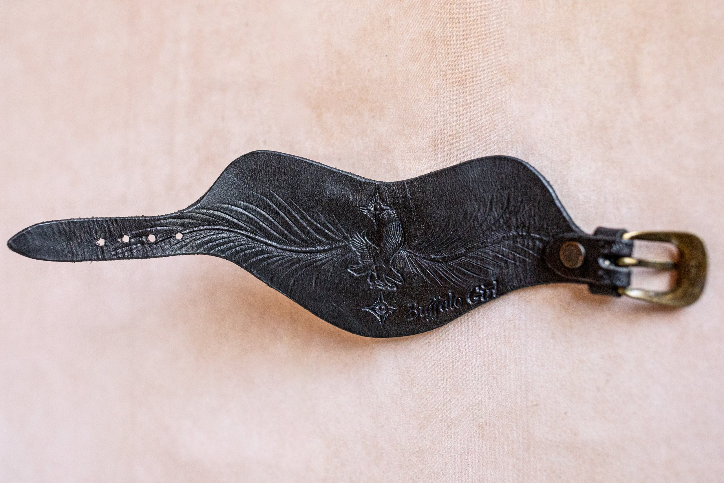 Black Bay Rebel Eagle Cuff with Smoky Quartz