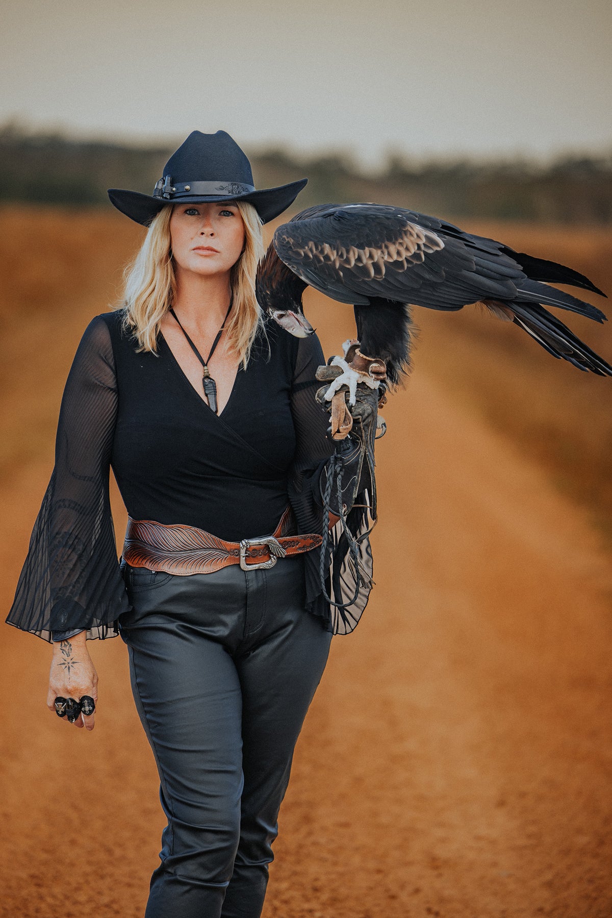Gunslinger Feather Belt