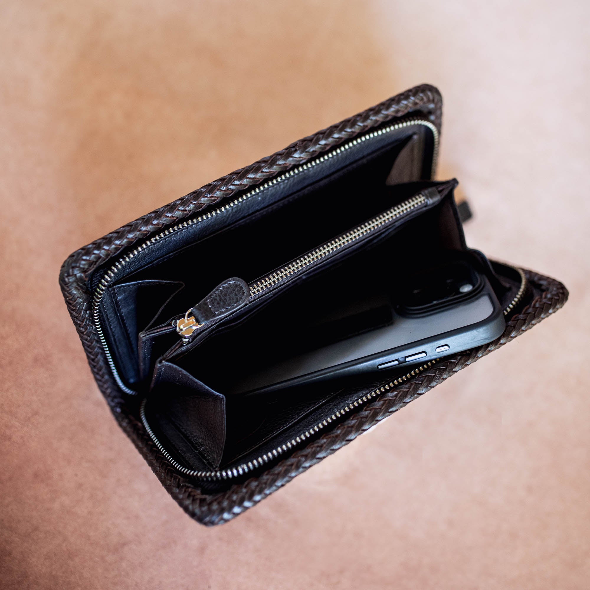 Large Eagle Feather Wallet with Dragon Stone - Buffalo Girl®