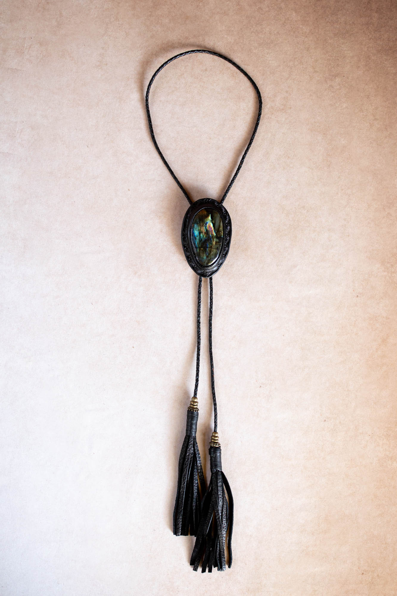Labradorite Bolo Tie