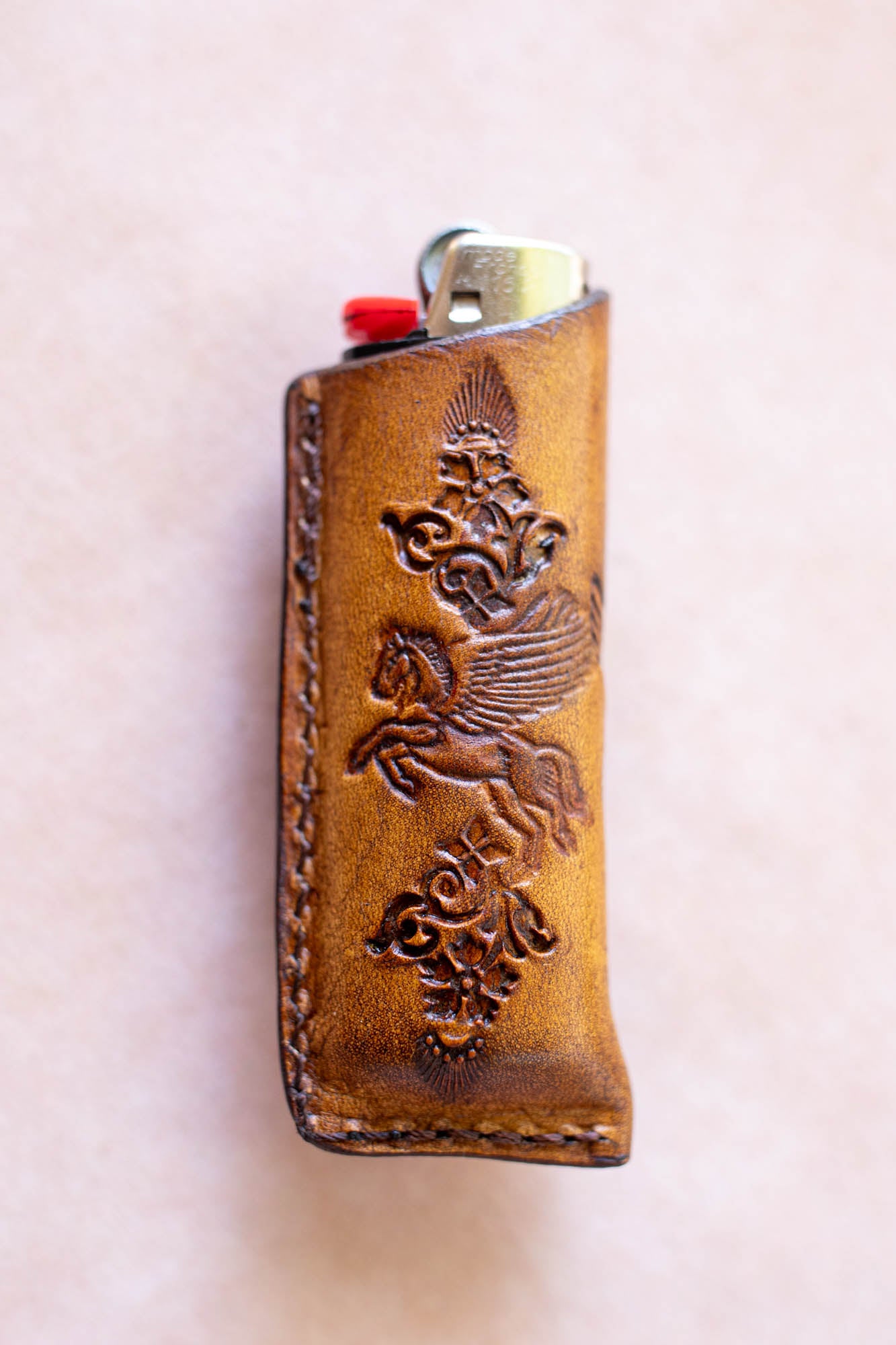 Woodstock Lighter Case with Turquoise