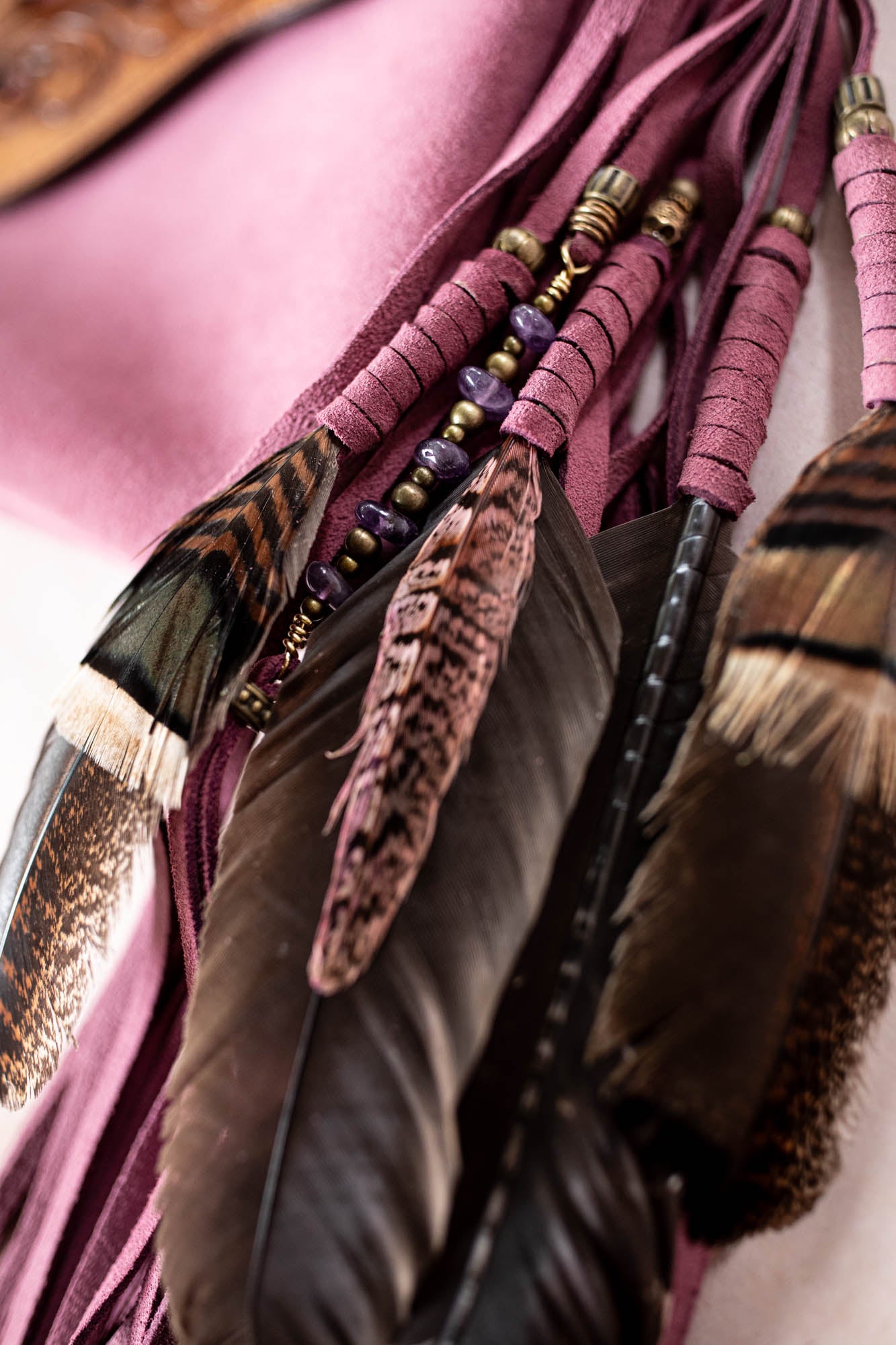 Gypsy Wanderer Bag with Amethyst