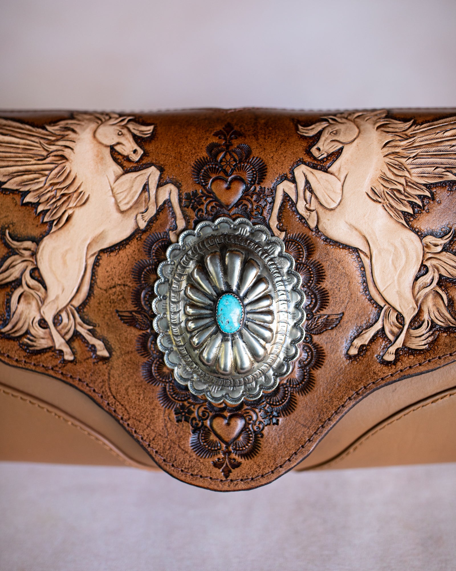 Pegasus Clutch with Navajo Concho