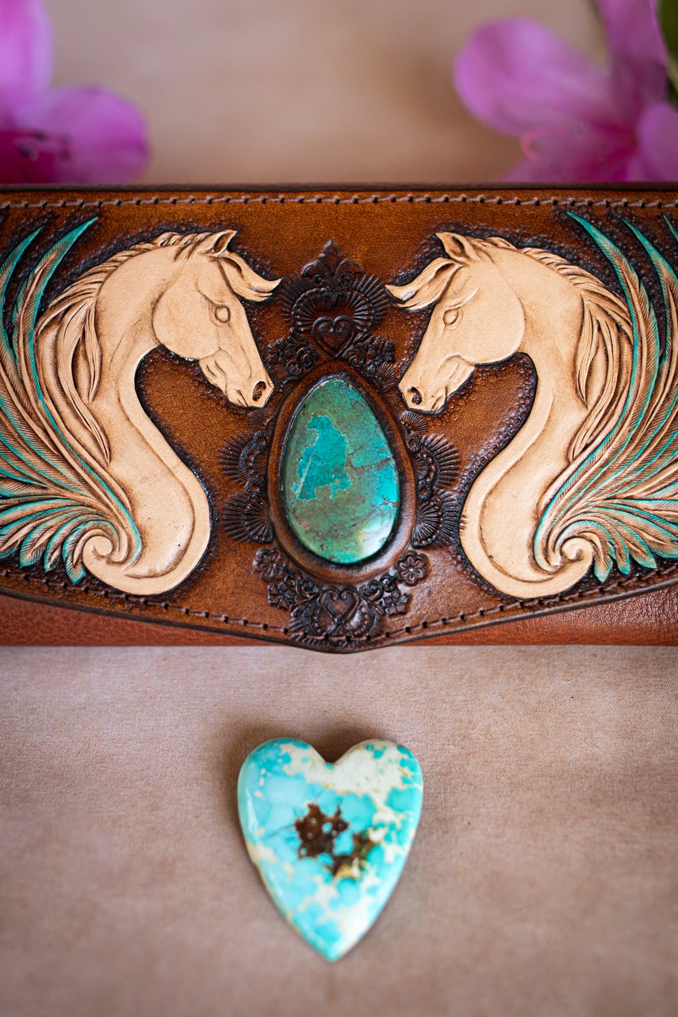 Pegasus Wallet with Turquoise