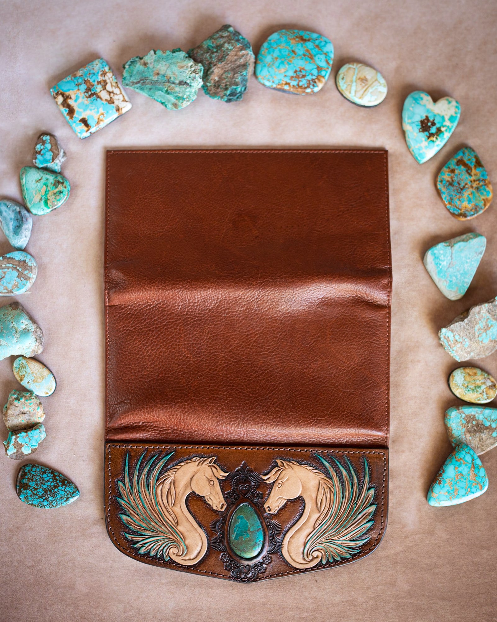 Pegasus Wallet with Turquoise