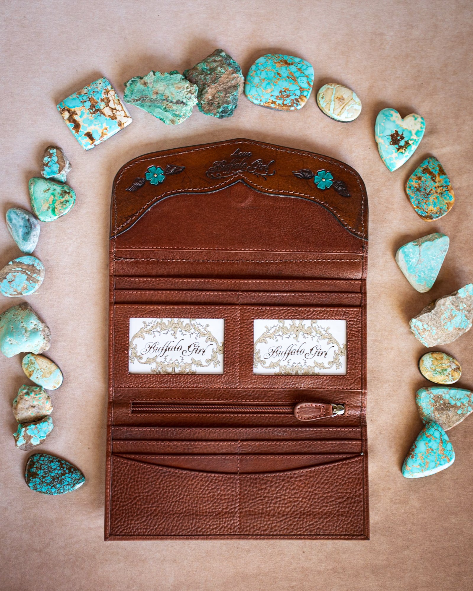 Pegasus Wallet with Turquoise