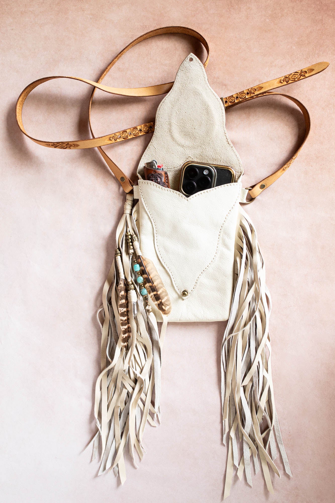 Gypsy Wanderer Phone Pouch with Andean Opal