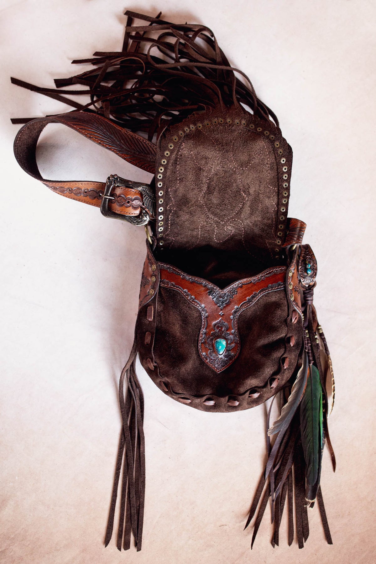 Petite Cheyenne Eagle Bag with Turquoise