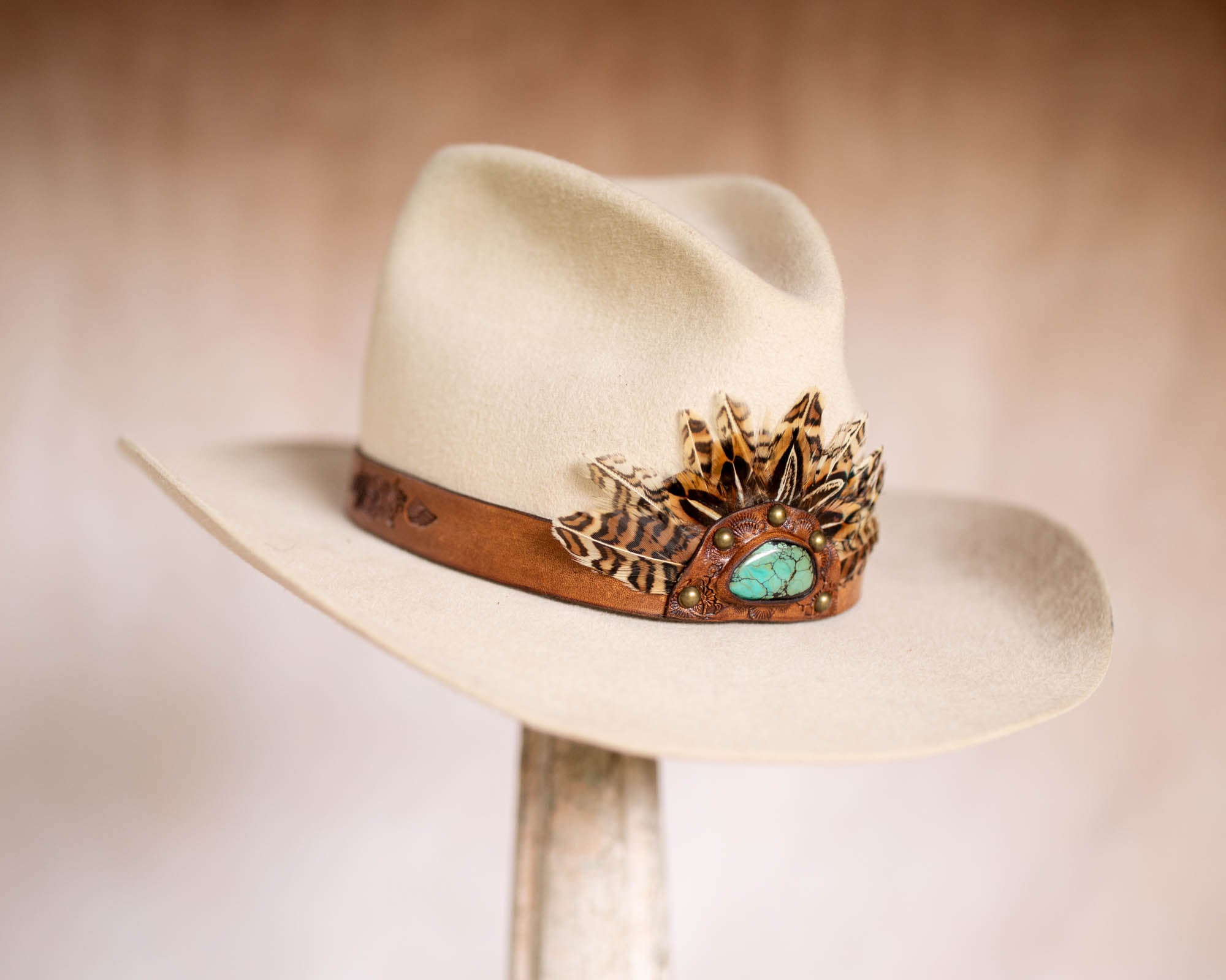 Sundance Ryder Hat Band with Sleeping Beauty Turquoise