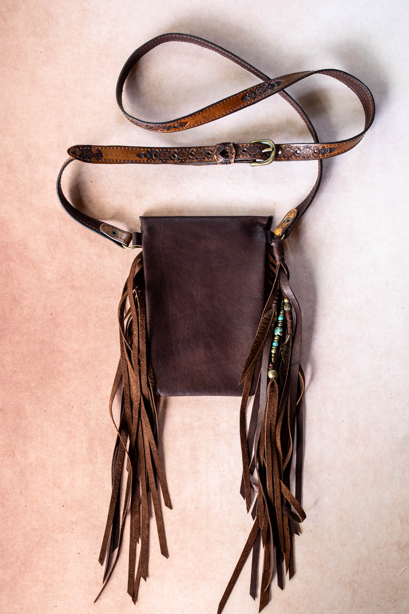 Gypsy Wanderer Phone Pouch with Blue Horizon Turquoise