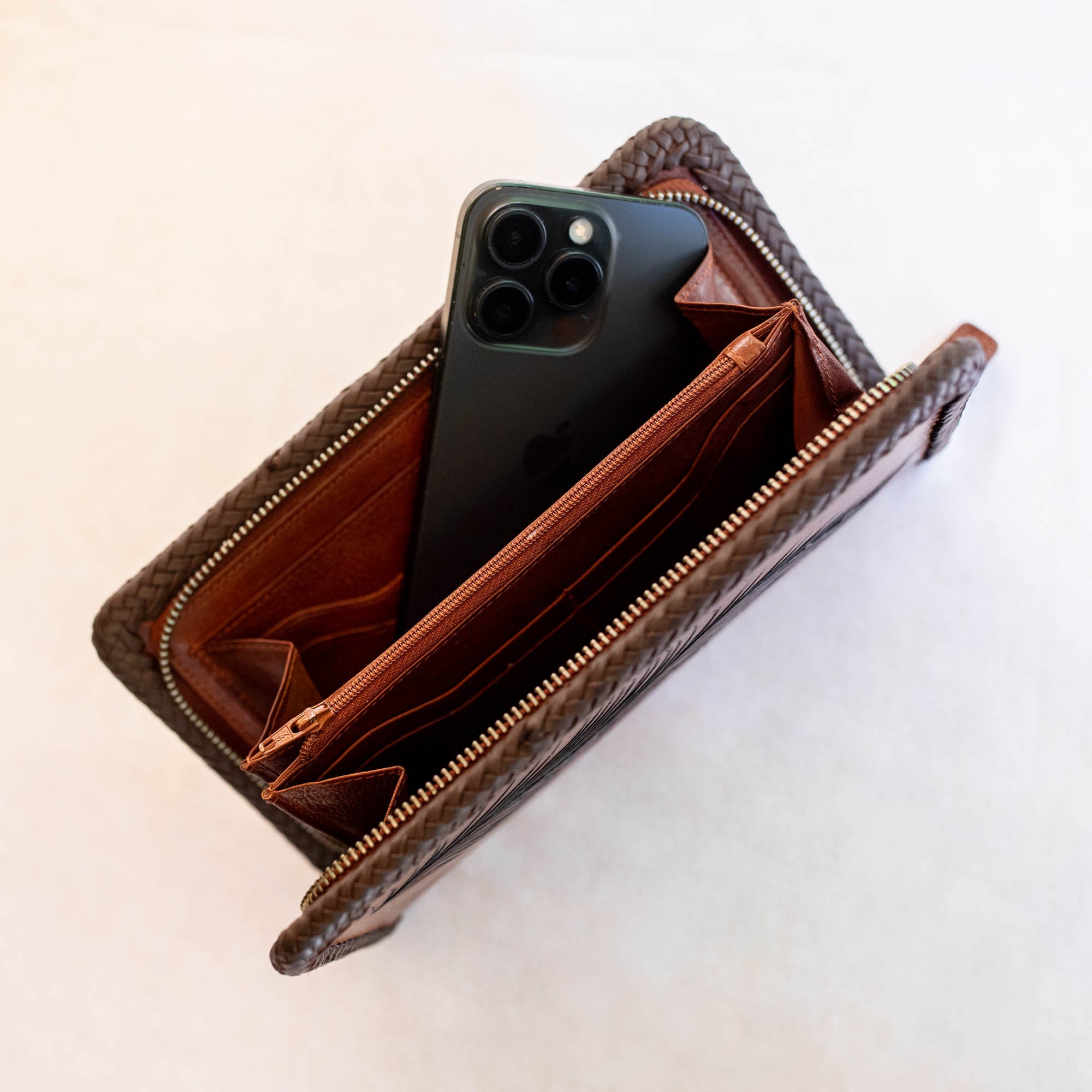 Large Pegasus Wallet with African Turquoise