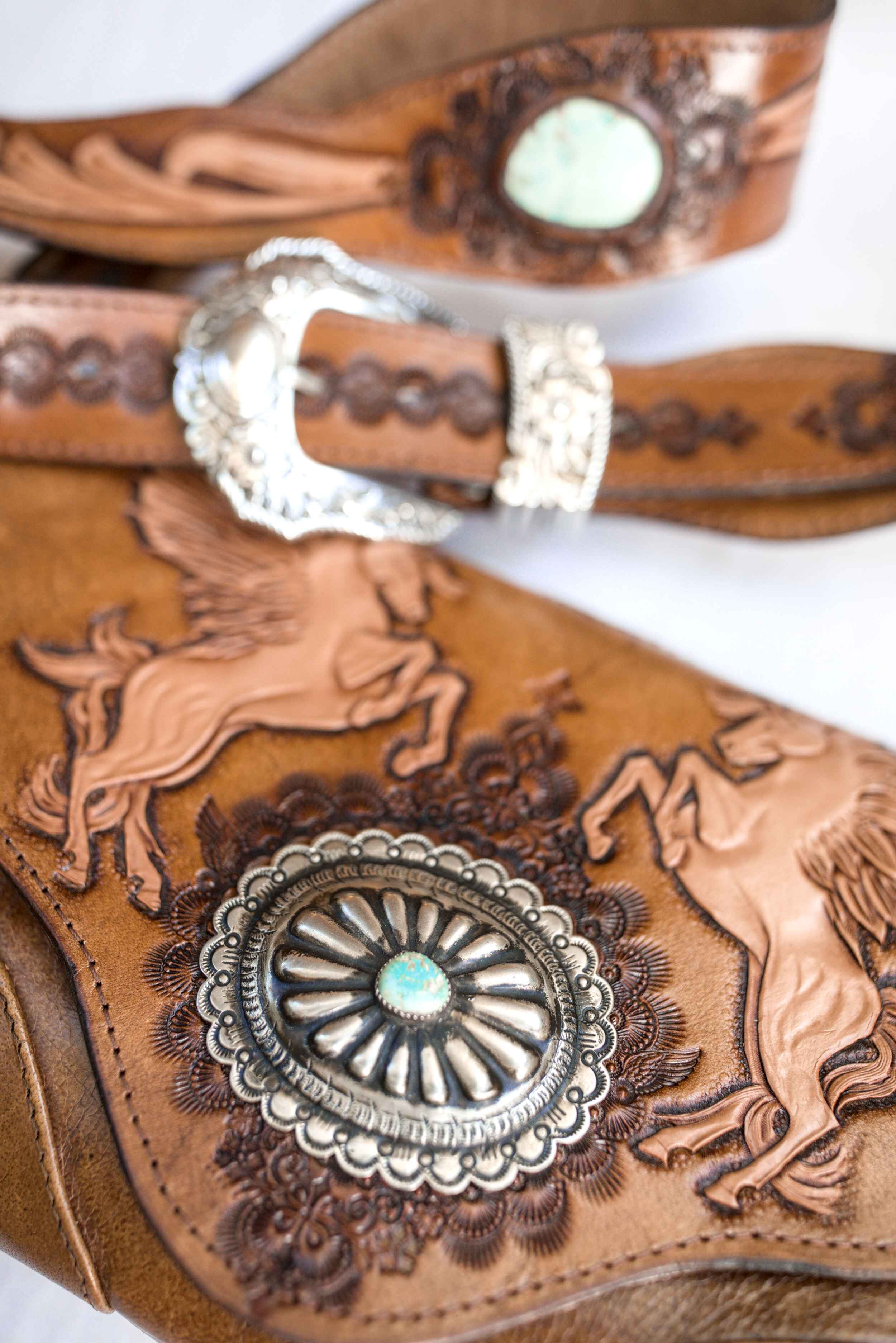 Pegasus Clutch with Navajo Concho