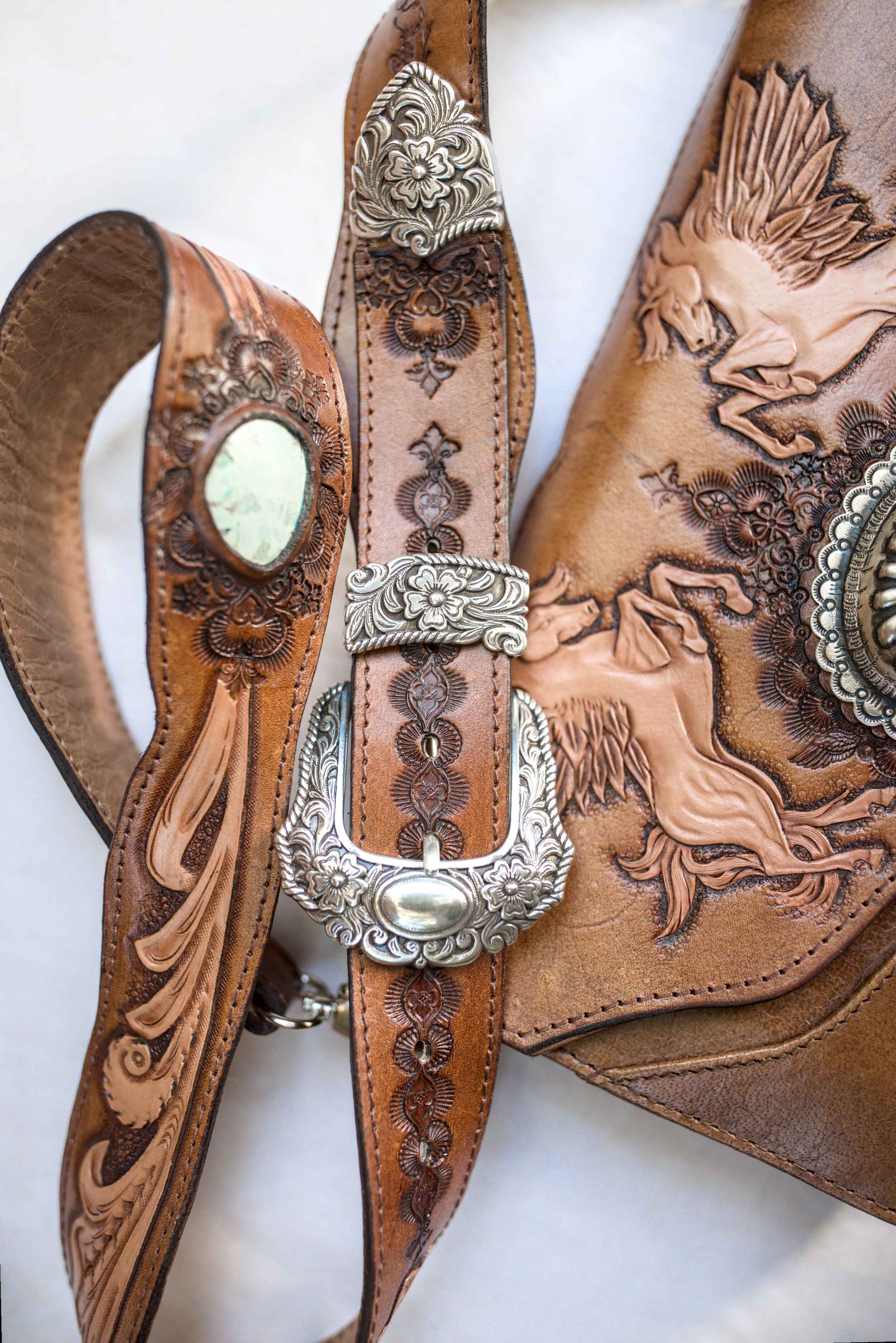 Pegasus Clutch with Navajo Concho