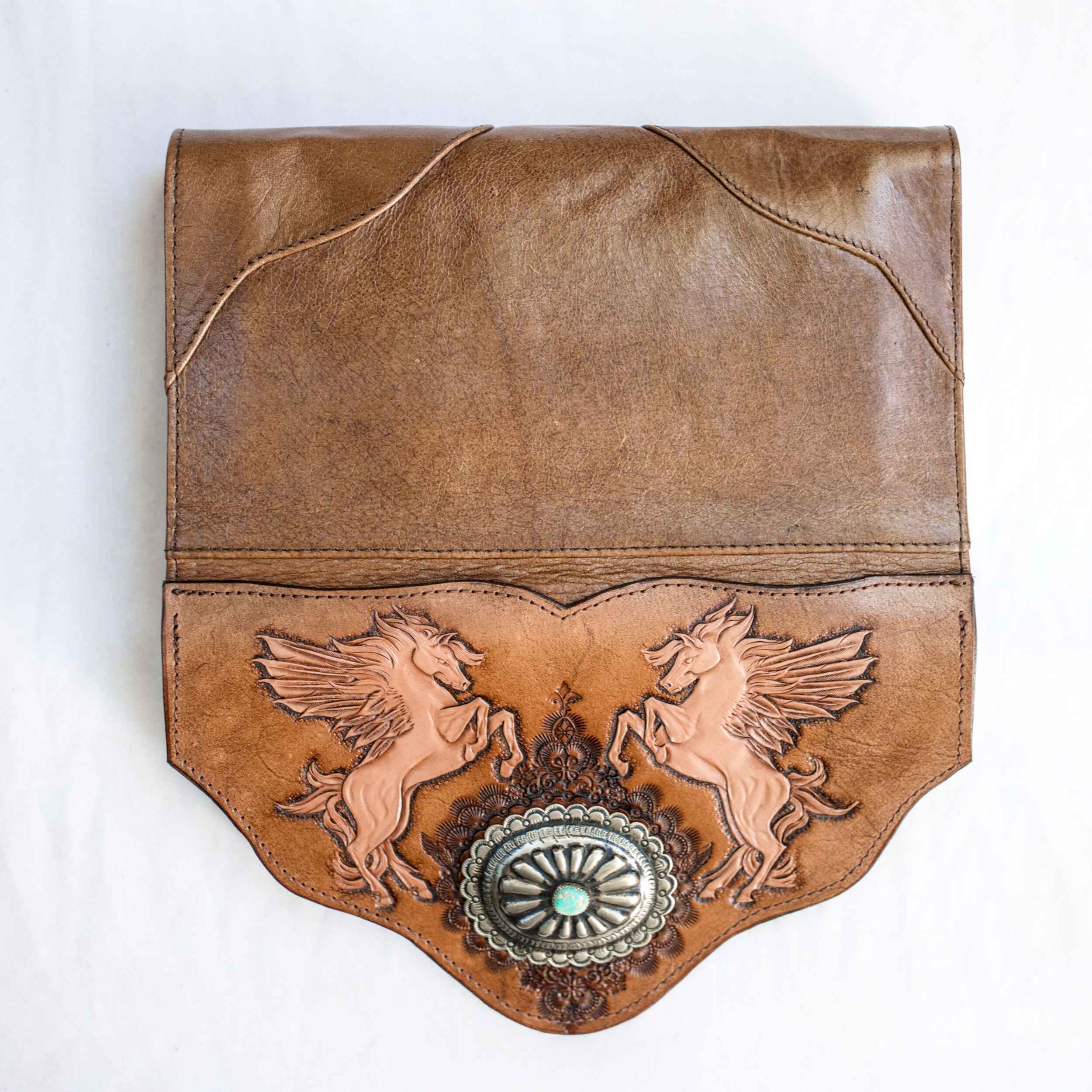 Pegasus Clutch with Navajo Concho