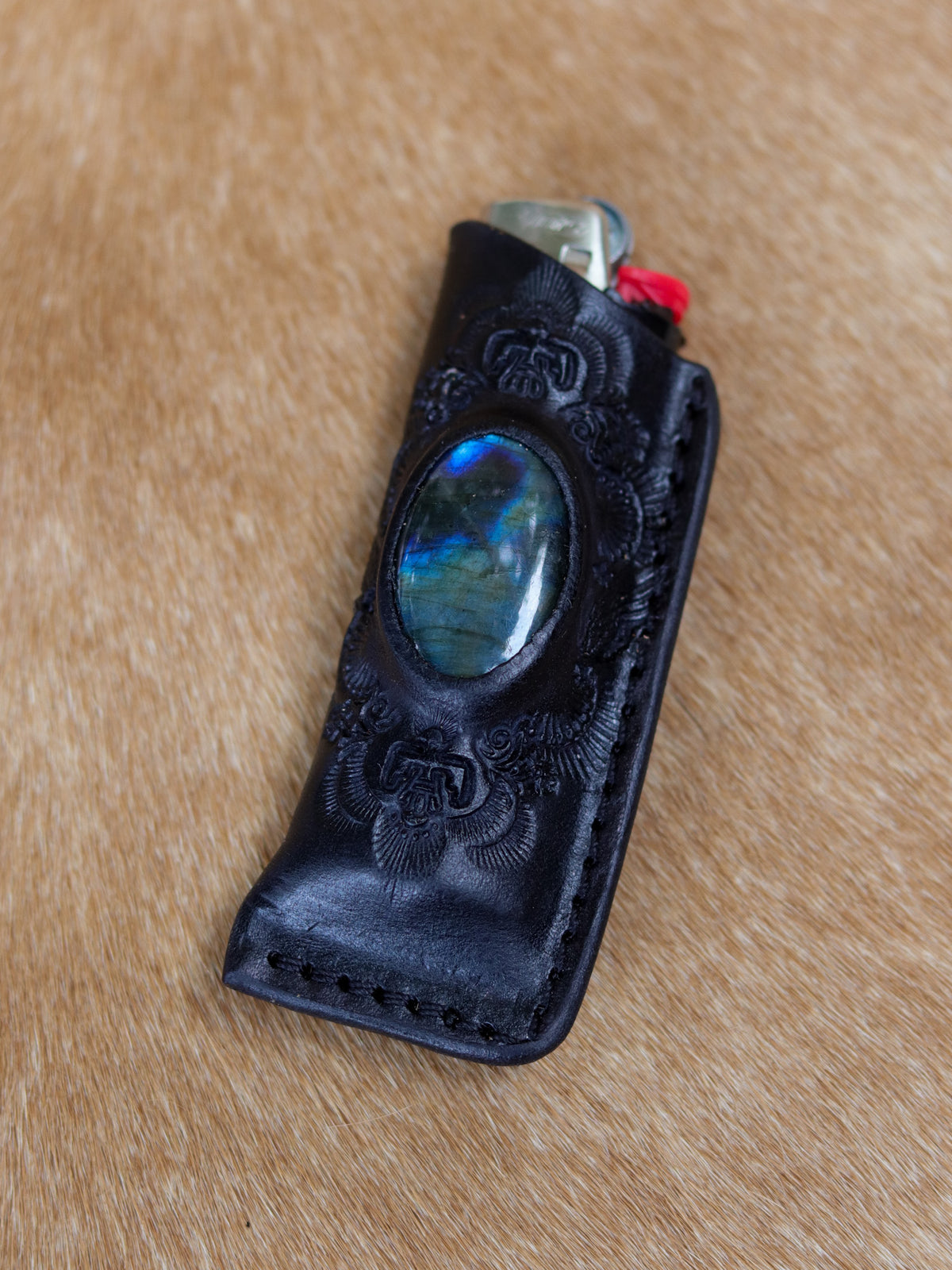 Woodstock Lighter Case with Labradorite