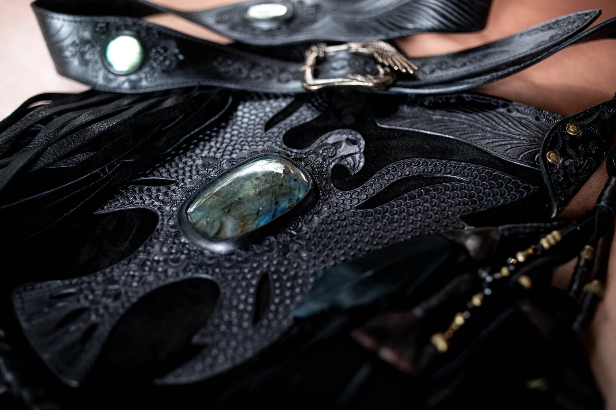 Apache Eagle Bag with Labradorite