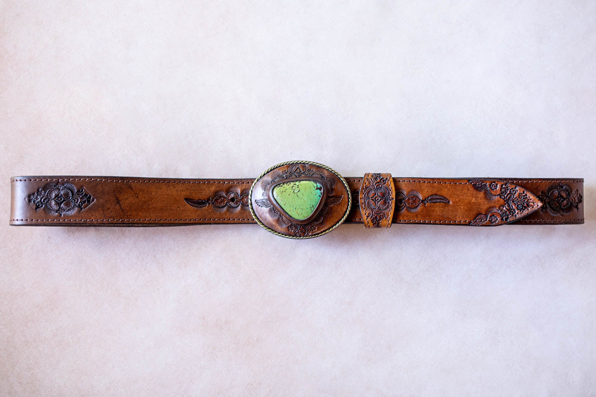 Desert Ranger Belt with Turquoise