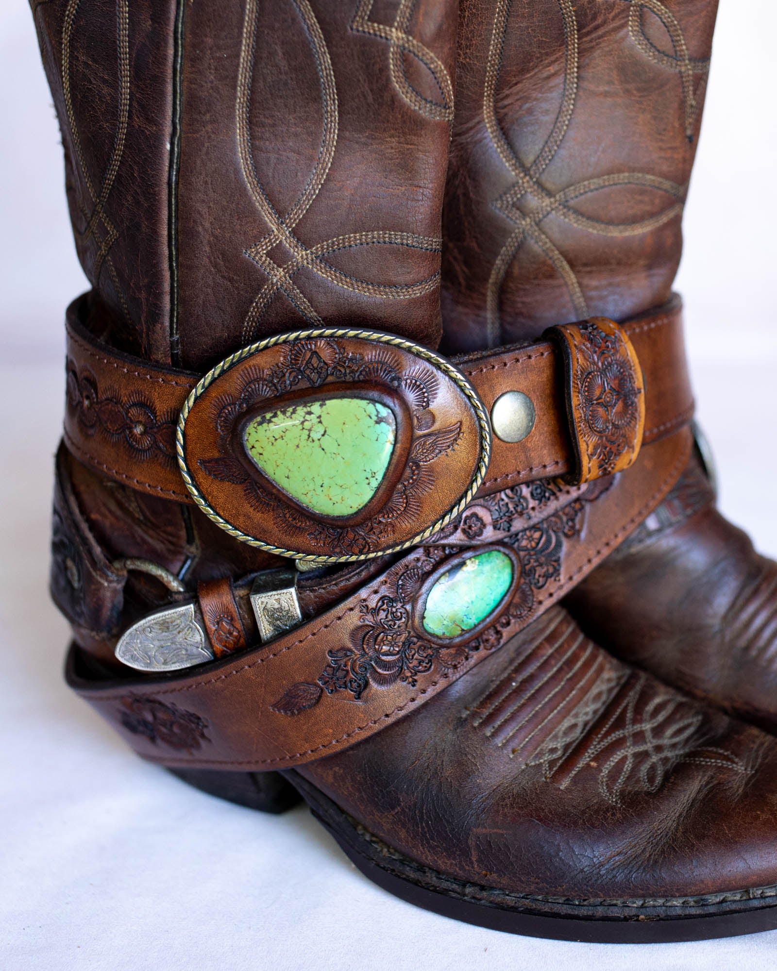 Desert Ranger Belt with Turquoise