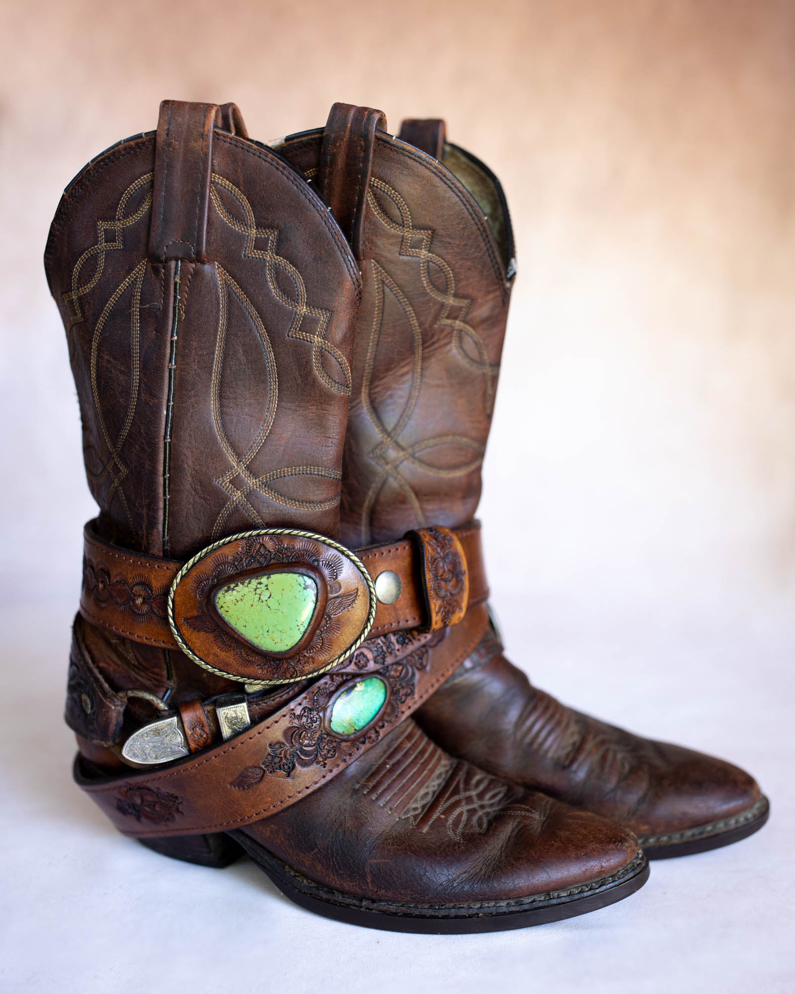 Desert Ranger Belt with Turquoise