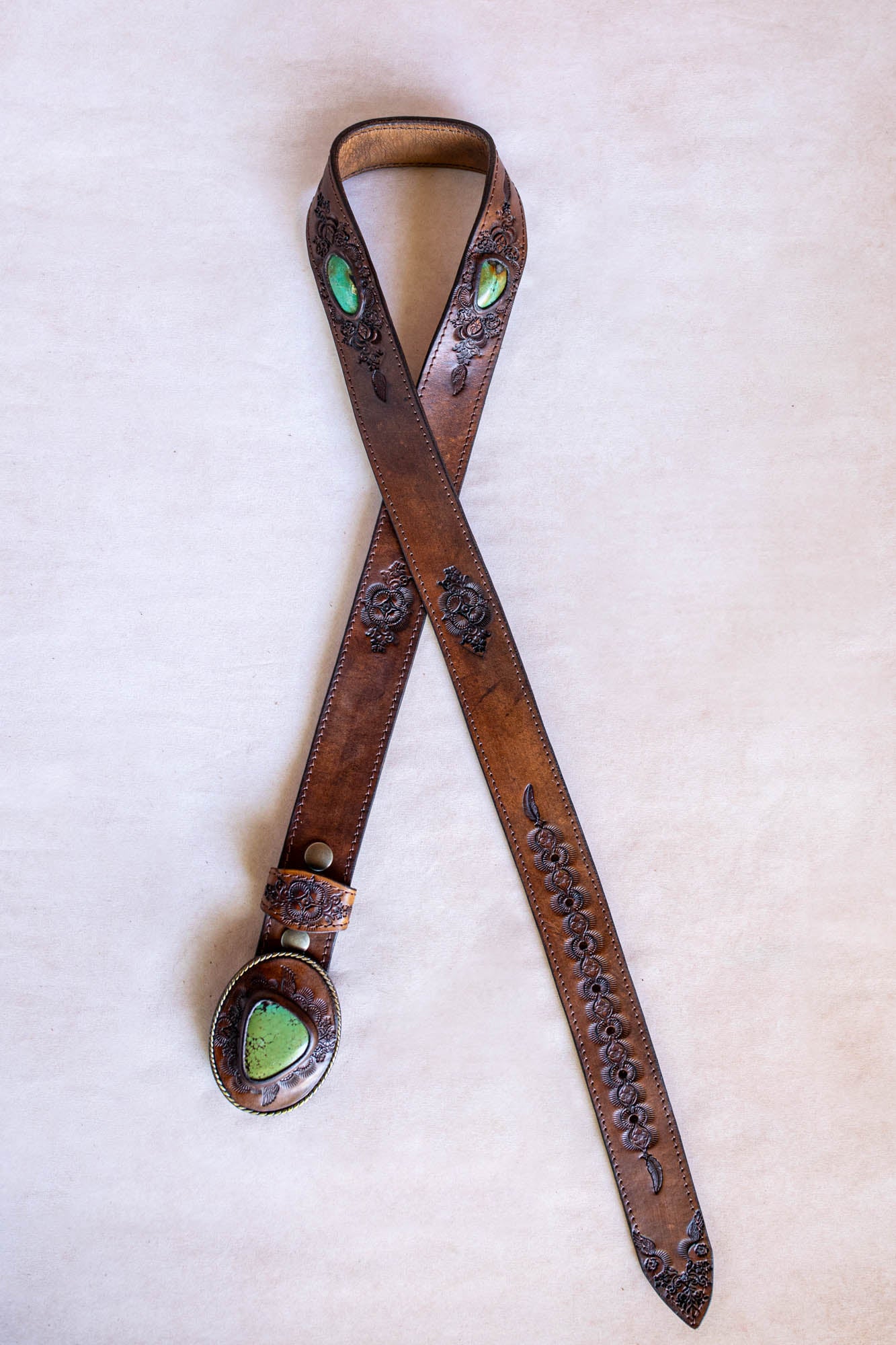 Desert Ranger Belt with Turquoise