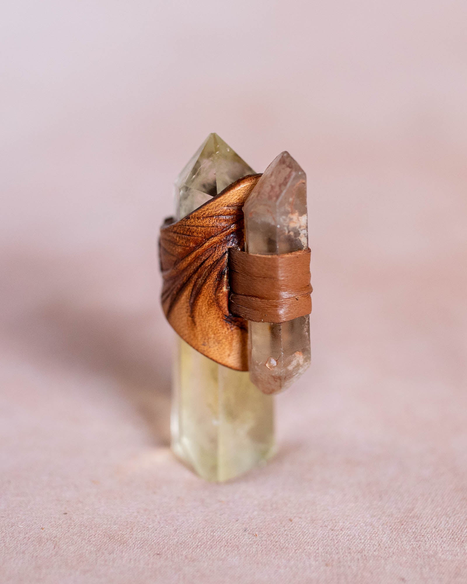 Feather Druid Ring with Citrine