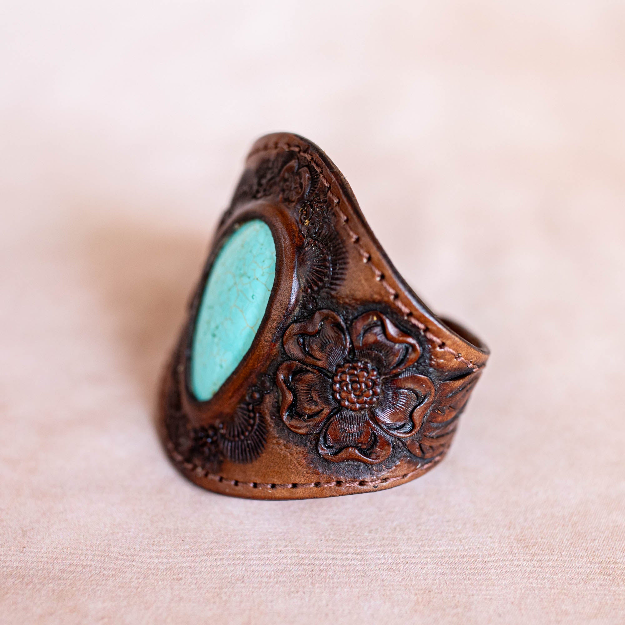 Desert Bloom Cuff with Turquoise
