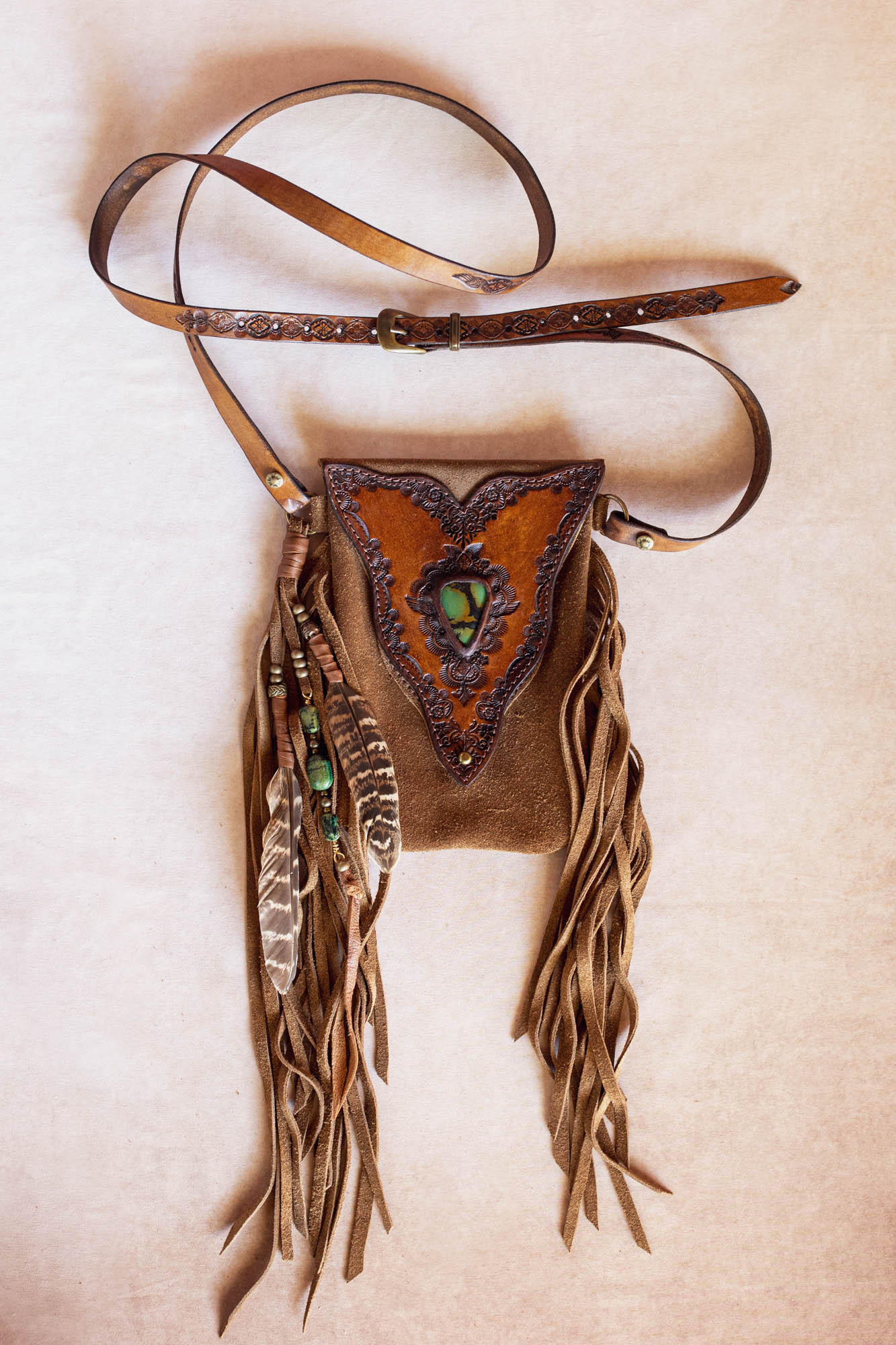 Gypsy Wanderer Phone Pouch with Turquoise - Buffalo Girl®