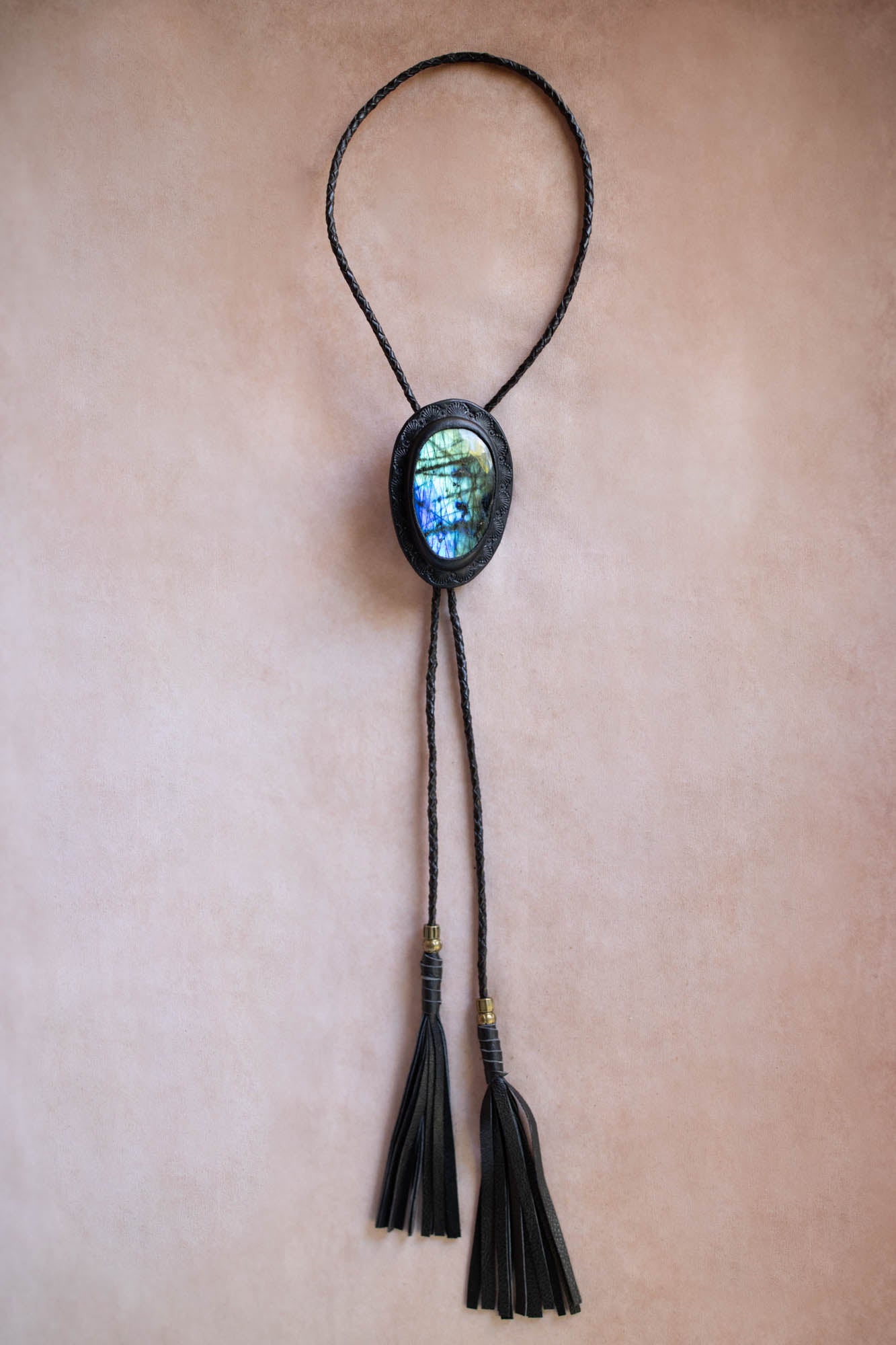 Labradorite Bolo Tie