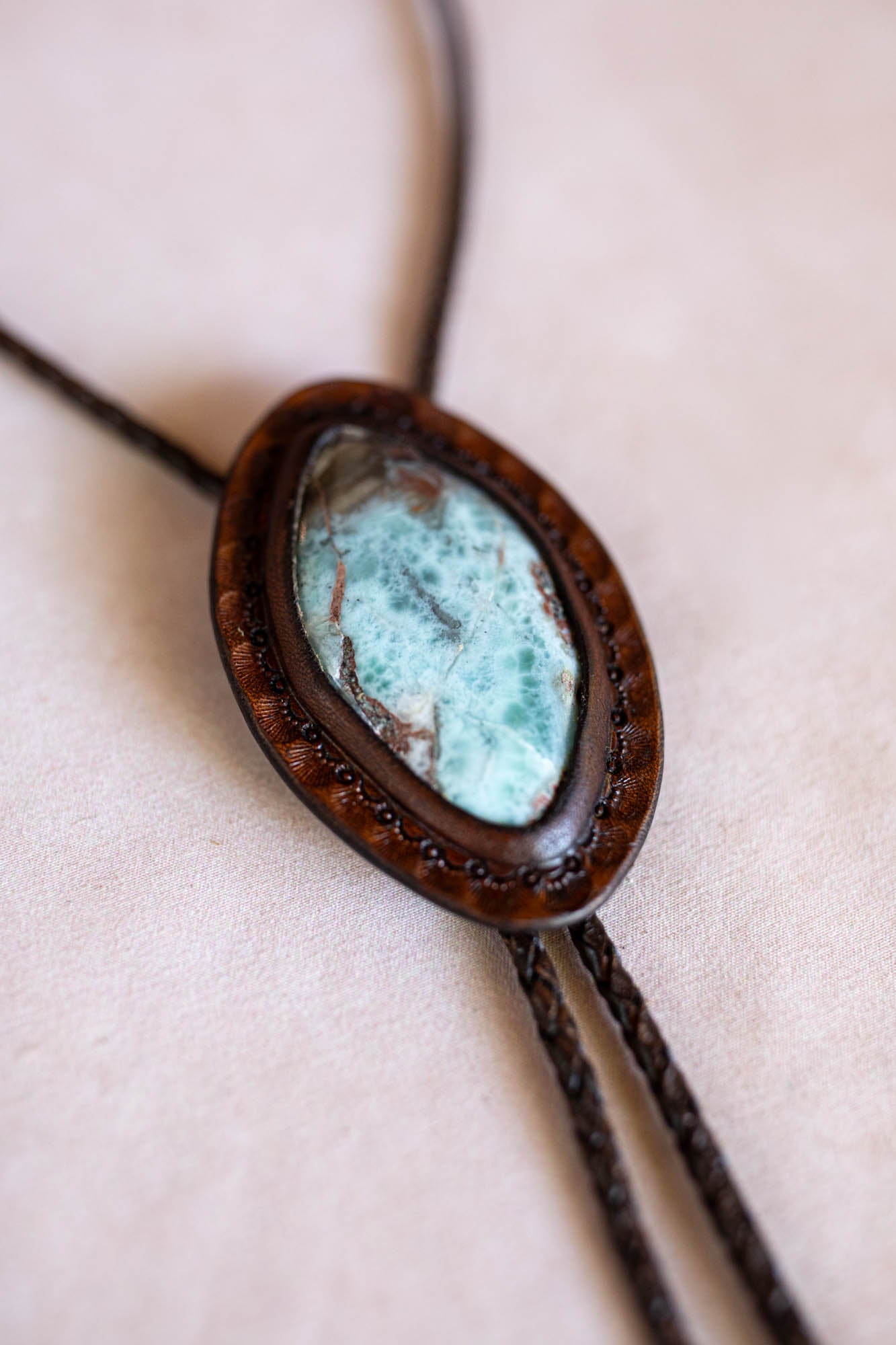 Larimar Bolo Tie
