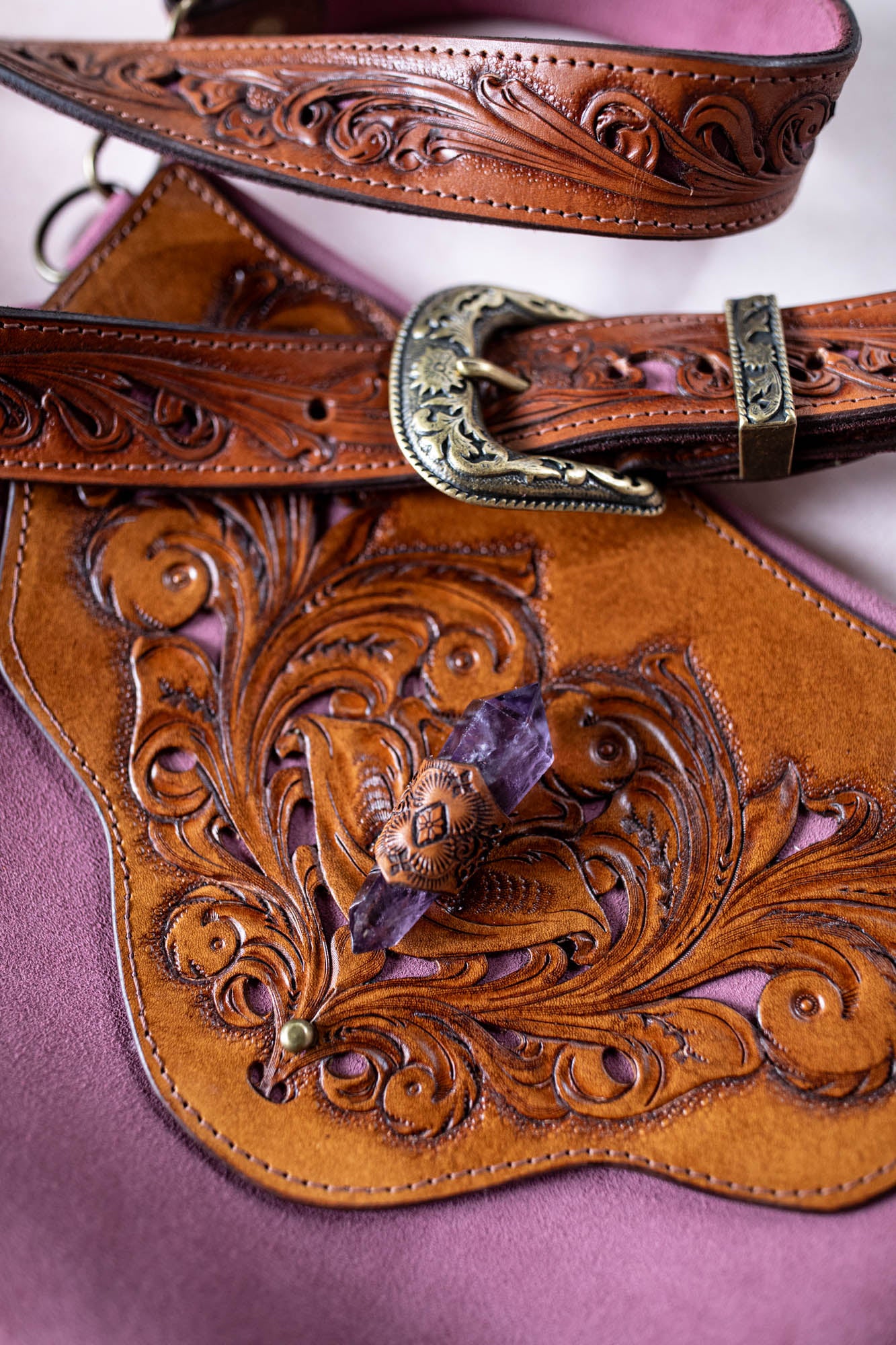 Gypsy Wanderer Bag with Amethyst