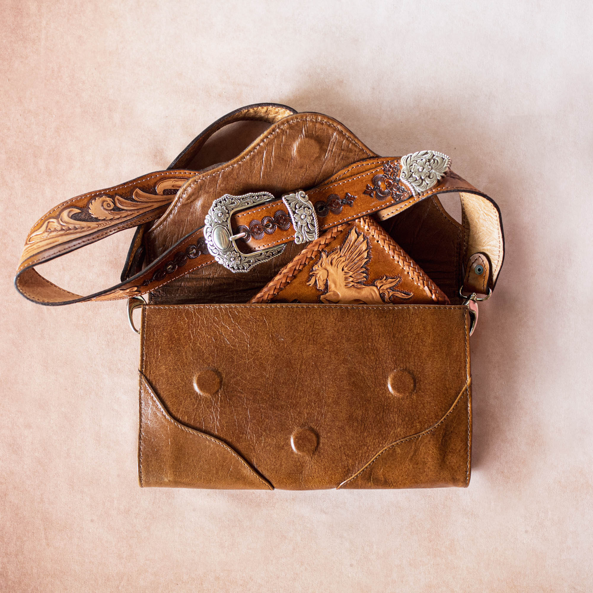Pegasus Clutch with Navajo Concho - Buffalo Girl®