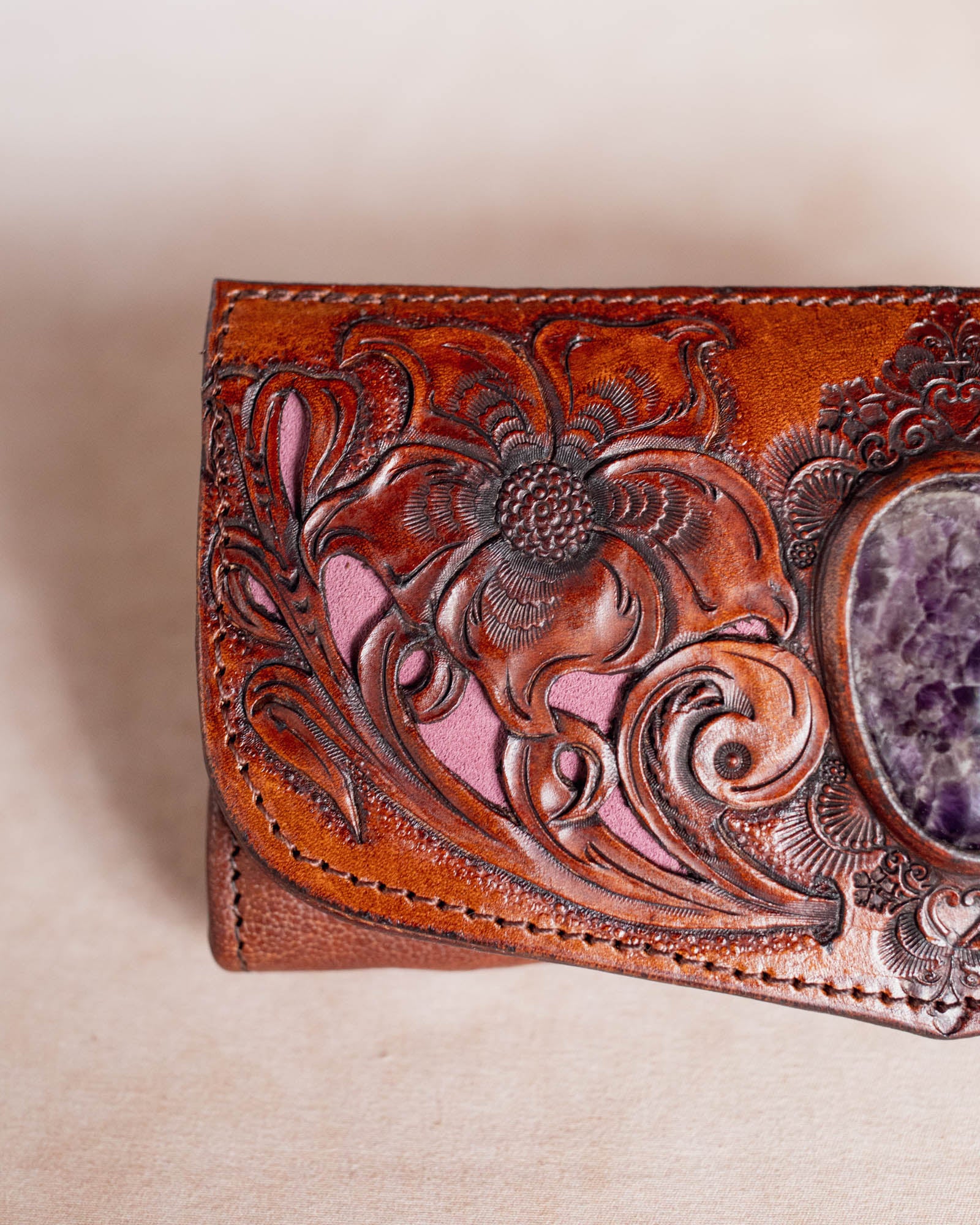 Flower Wallet with Amethyst - Buffalo Girl®