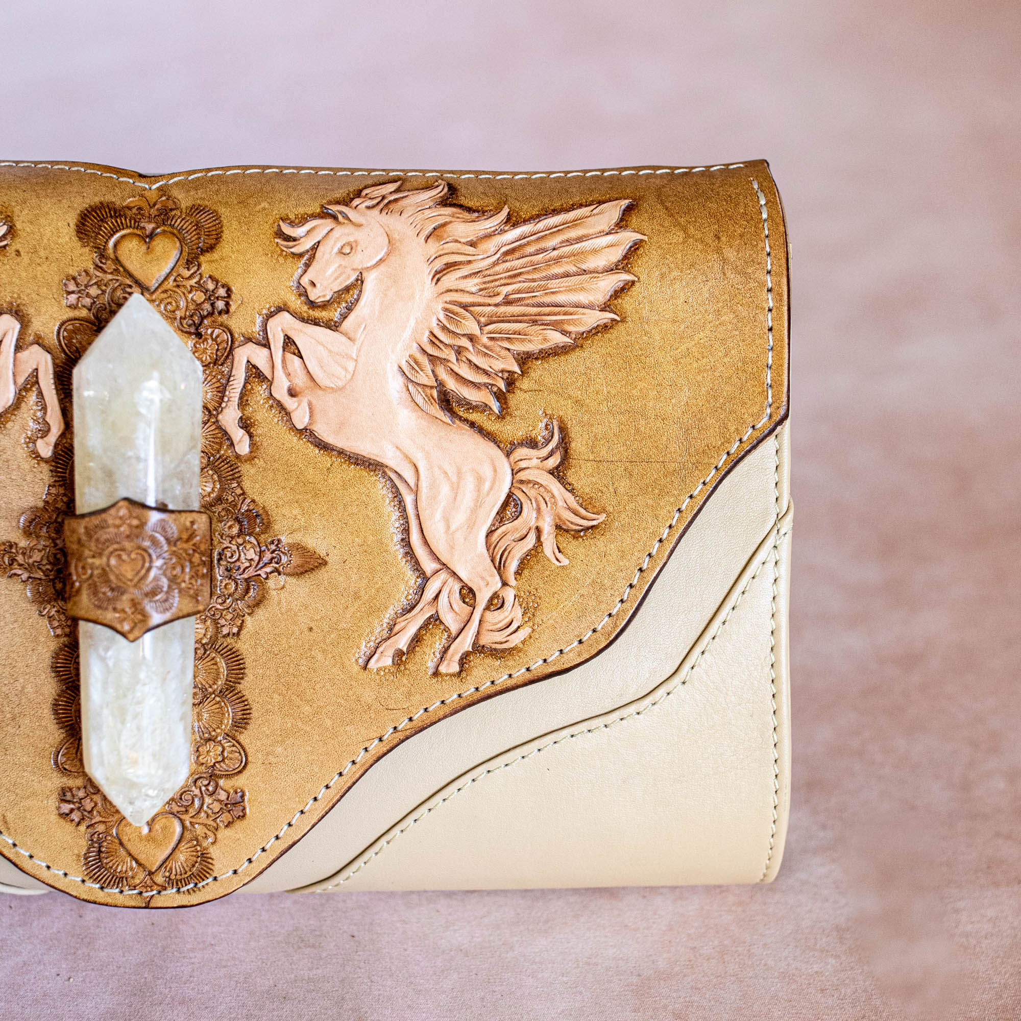 Pegasus Clutch with Calcite