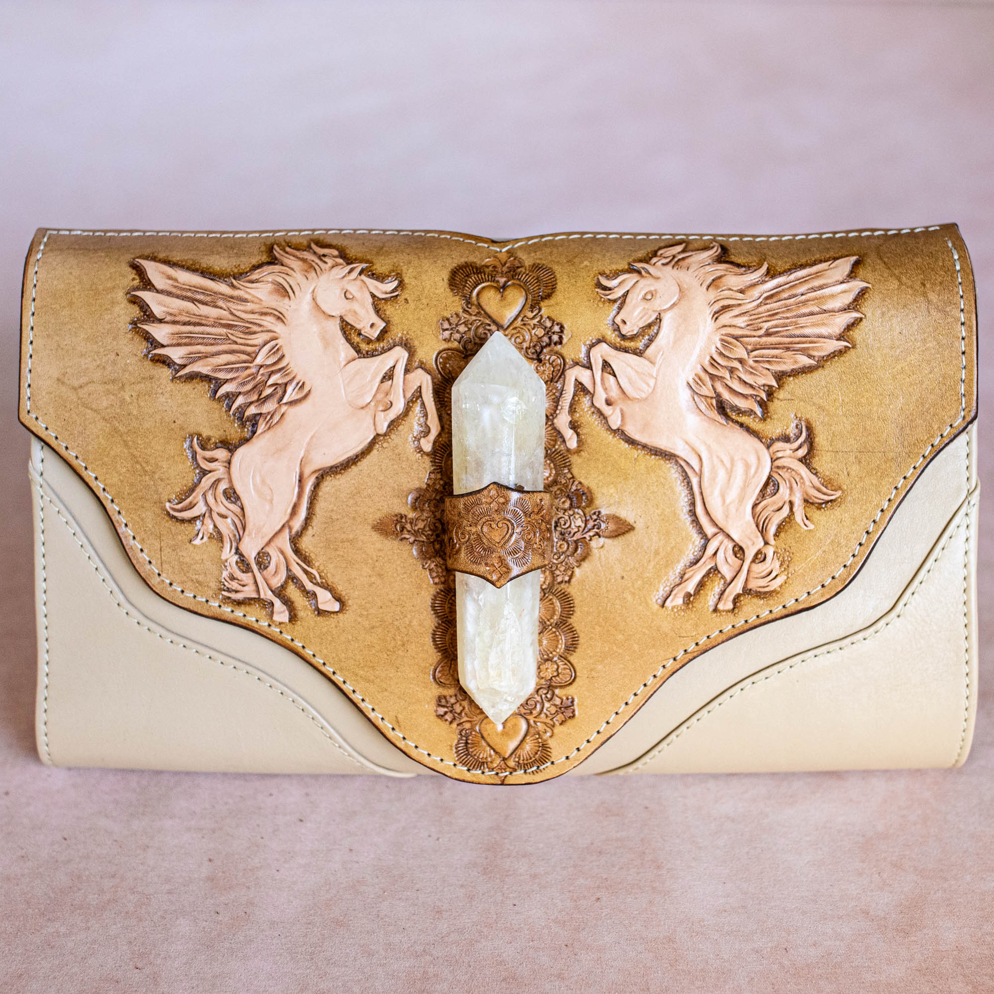 Pegasus Clutch with Calcite