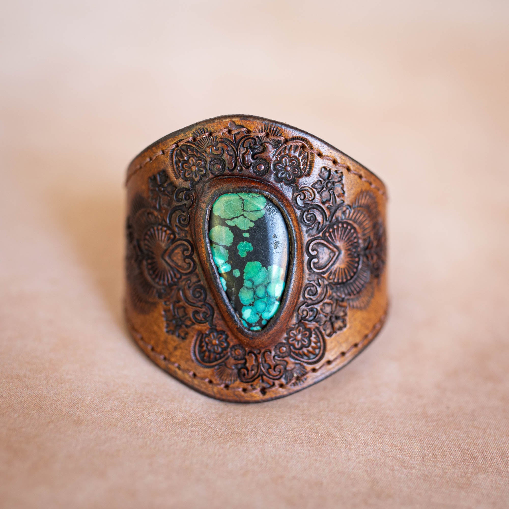 Mandala Cuff with Turquoise