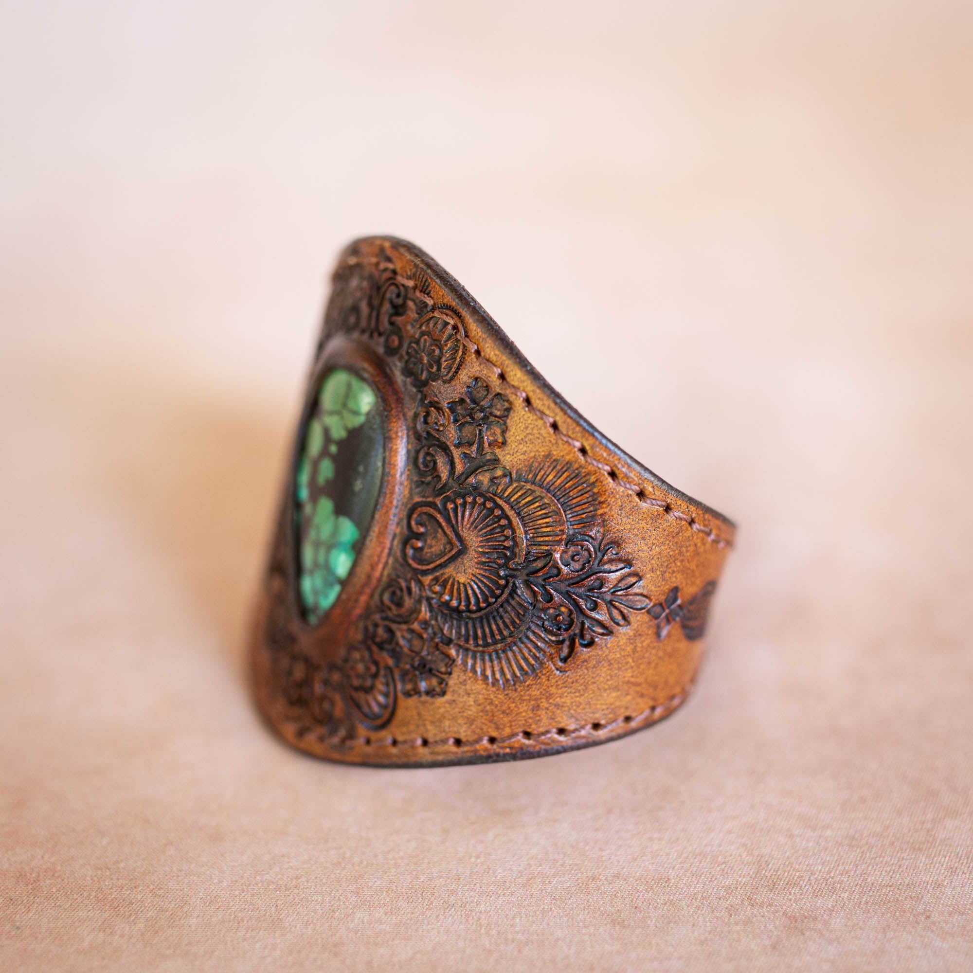 Mandala Cuff with Turquoise