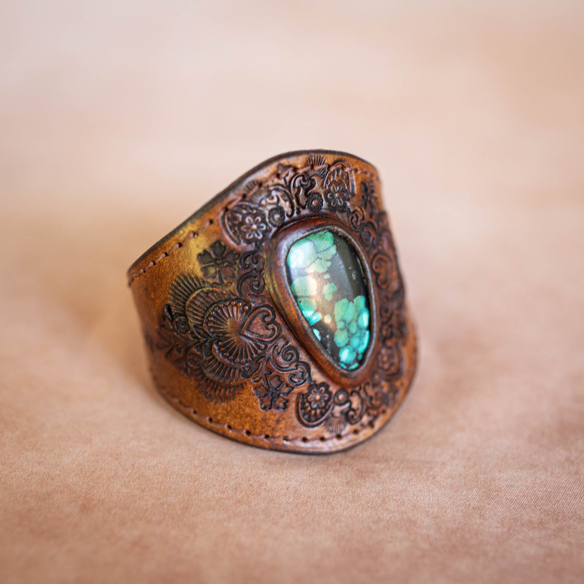 Mandala Cuff with Turquoise