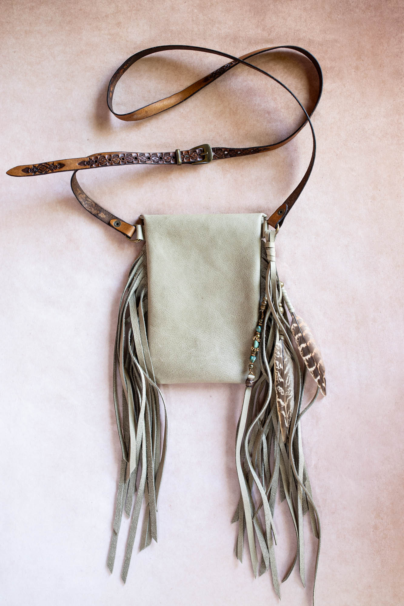 Gypsy Wanderer Phone Pouch with Turquoise